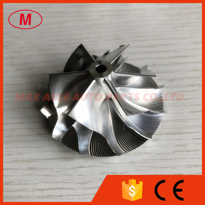 K04 47.15/58.65mm 6+6 blades High performance Turbocharger milling/aluminum 2618/billet compressor wheel
