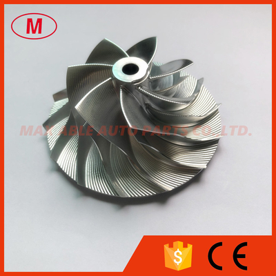 TD05H 52.56/80.00mm 7+7 blades high performance point milling Turbo Billet/milling/aluminum 2618 compressor wheel