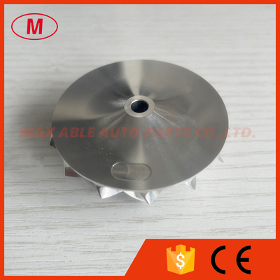 GT15-25 38.58/52.00mm 7+7 blades high performance turbo milling/aluminum 2618 /billet compressor wheel