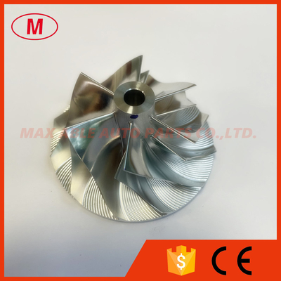 T2 6+6 blades 41.46/55.98mm Turbocharger milling/aluminum 2618/billet compressor wheel  for 704136-0003