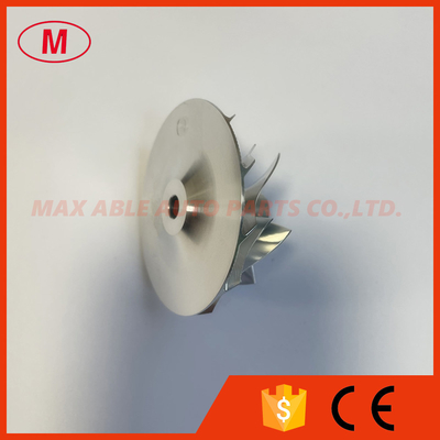 T2 6+6 blades 41.46/55.98mm Turbocharger milling/aluminum 2618/billet compressor wheel  for 704136-0003