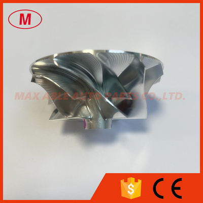 T2 6+6 blades 41.46/55.98mm Turbocharger milling/aluminum 2618/billet compressor wheel  for 704136-0003