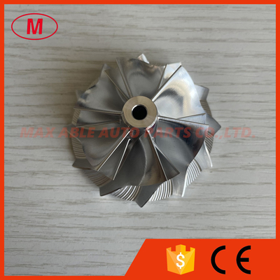 K04 reverse 45.09/56.08mm 6+6 blades 5306-123-2216 aluminum 2618/milling/ billet compressor wheel for K0422881 5304-970-0303/0304/0080/0081 TT30 Madza/Porsche 911 GT2 (997) 2007, 3.6L/BV50-2280