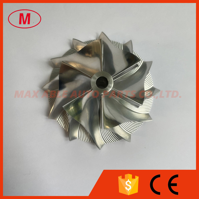 K27 5327-123-2303 52.40/76.00mm 6+6 blades performance milling/aluminum 2618/billet compressor wheel for 5327-970-7005