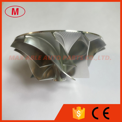 K27 5327-123-2303 52.40/76.00mm 6+6 blades performance milling/aluminum 2618/billet compressor wheel for 5327-970-7005