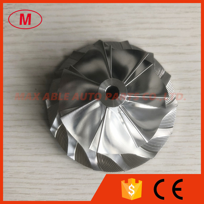 T04S 55.01/76.00mm 7+7 blades Billet/aluminum 2618/milling compressor wheel