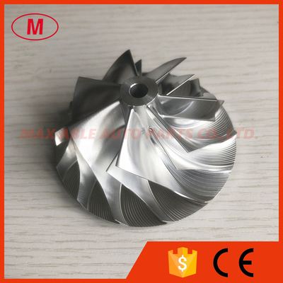 T04S 55.01/76.00mm 7+7 blades Billet/aluminum 2618/milling compressor wheel