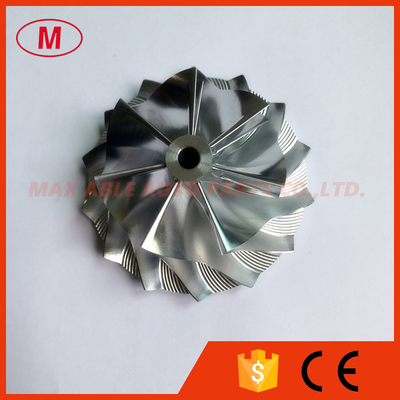 HX40 62.45/85.98mm 7+7 blades turbocharger billet/milling/aluminum 2618 compressor wheel
