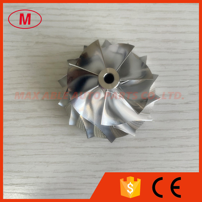 RHF5 forward 46.50/60.00mm 7+7blades high performance turbocharger milling/aluminum 2618/billet compressor wheel