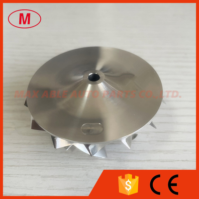 RHF5 forward 46.50/60.00mm 7+7blades high performance turbocharger milling/aluminum 2618/billet compressor wheel