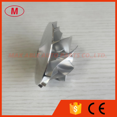 RHF5 forward 46.50/60.00mm 7+7blades high performance turbocharger milling/aluminum 2618/billet compressor wheel