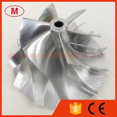 HE351 64.49/89.00mm 6+6 blades High performance Turbocharger milling/aluminum 2618/billet compressor wheel