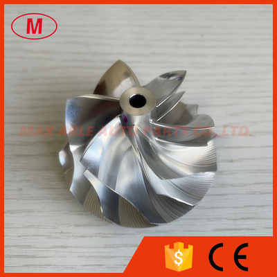 RHF5 48.40/60.00mm 6+6 blades LEP style aluminum 2618/milling/Billet compressor wheel