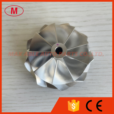 RHF5 48.35/60.00mm 9+0 Blades Point milling turbo aluminum 2618/Milling/billet compressor wheel