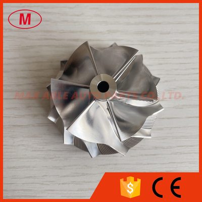 GT15-25 49.62/61.98mm 6+6 blades Turbo milling/aluminum 2618/billet compressor wheel