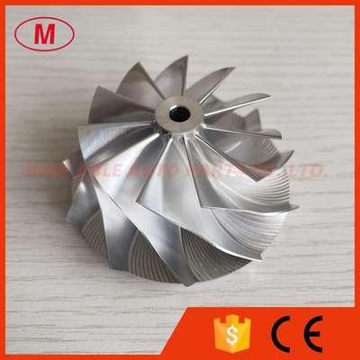 GT15-25 50.20/65.00mm 11+0 Blades 702549-0008HF V1 High performance turbo aluminum 2618/milling/billet compressor wheel