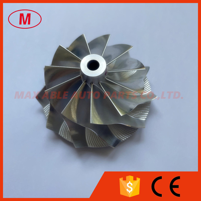 TD04H 19T 46.02/58.00mm 11+0 blades Small Nose, Slim Hub Turbocharger milling/aluminum 2618/billet compressor wheel