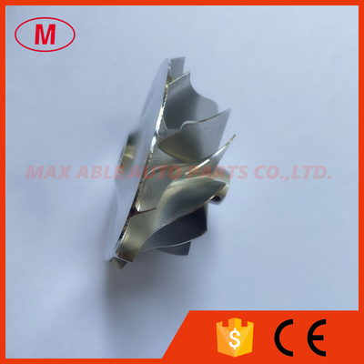 TD04H 19T 46.02/58.00mm 11+0 blades Small Nose, Slim Hub Turbocharger milling/aluminum 2618/billet compressor wheel