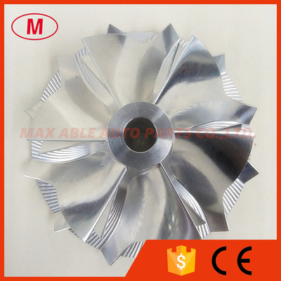 TD05HR 16G6-9T reverse 49.28/65.00mm 6+6 blades 49179-44100 high performance Turbo Billet/milling/Aluminum 2618 compressor wheel for 49178-01500/49178-01510 Lancer Evo04