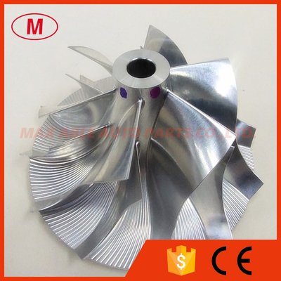 TD05HR 16G6-9T reverse 49.28/65.00mm 6+6 blades 49179-44100 high performance Turbo Billet/milling/Aluminum 2618 compressor wheel for 49178-01500/49178-01510 Lancer Evo04