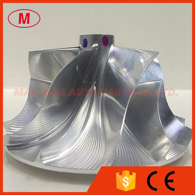 TD05HR 16G6-9T reverse 49.28/65.00mm 6+6 blades 49179-44100 high performance Turbo Billet/milling/Aluminum 2618 compressor wheel for 49178-01500/49178-01510 Lancer Evo04