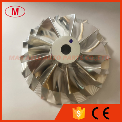 TD09 forward 77.40/110.00mm 9+9blades 49132-40631 Turbo Billet/milling/Aluminum 2618 compressor wheel for 49132-04000, 49132-04010, 49132-04020, 49132-09530, TD09-36QRC-21.0 Earth Moving Construction