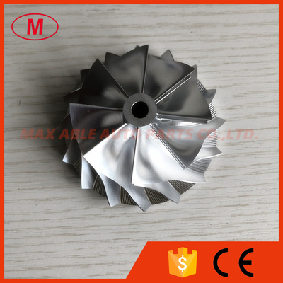 T04B 54.10/69.96mm 8+8 blades high performance Turbo Aluminum 2618 /Billet/milling compressor wheel