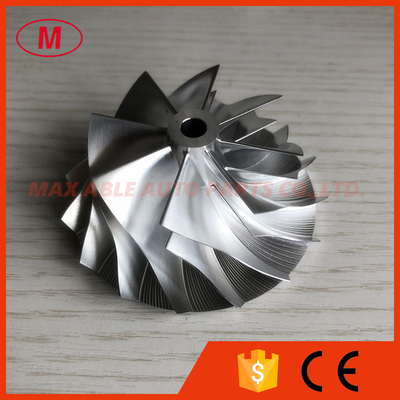 T04B 54.10/69.96mm 8+8 blades high performance Turbo Aluminum 2618 /Billet/milling compressor wheel