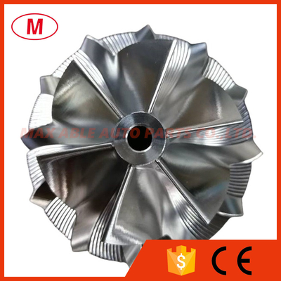 GT15-25 44.50/62.50mm 6+6 Blades high performance Turbocharger milling/aluminum 2618/billet Compressor wheel