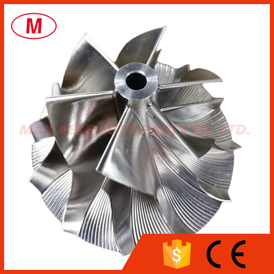 GT15-25 44.50/62.50mm 6+6 Blades high performance Turbocharger milling/aluminum 2618/billet Compressor wheel