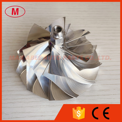 HX40 64.50/90.00mm 6+6 blades Bullet Head turbocharger milling/aluminum 2618/billet compressor wheel