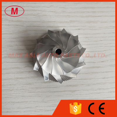 GT15-25 436131-0002/436131-0016 38.62/52.19mm 11+0 blades high performance point milling/snake curve Turbo billet compressor wheel