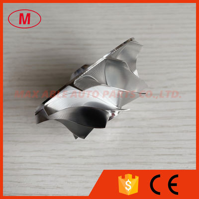 GT15-25 45.47/60.48mm 11+0 blades high performance turbocharger milling/aluminum 2618/billet compressor wheel