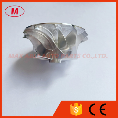 GT1249 34.66/49.00mm 6+6 blades high performance bore 4.08mm turbocharger milling/aluminum 2618/billet compressor wheel