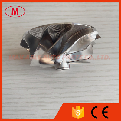 K04 reverse 46.39/56.08mm 6+6 blades high performance aluminum 2618/millining /billet compressor wheel for turbo