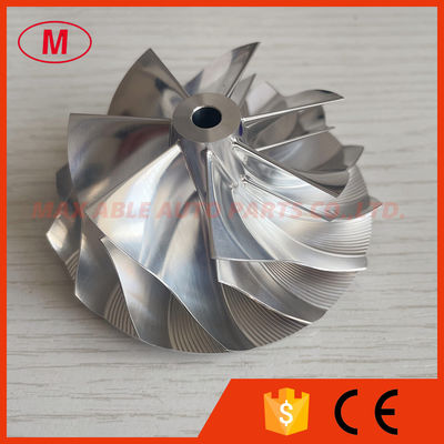 B03G forward 7+7 blades 56.90/73.00mm turbo milling/aluminum 2618/billet compressor wheel