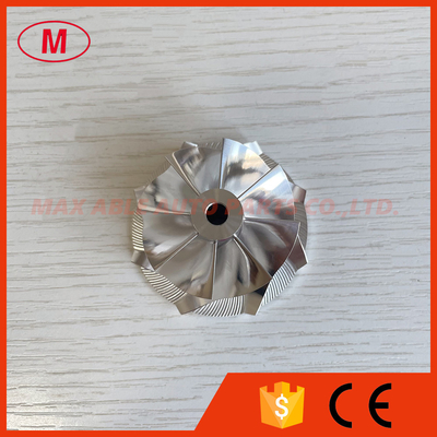 GT15-25 39.00/49.00mm 8+0 blades reverse high performance turbocharger milling/aluminum 2618/billet compressor wheel