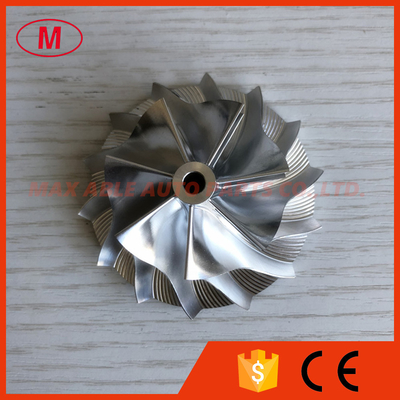 TD04HL 7+7 blades 43.50/62.00mm high performance Turbocharger Billet/milling/aluminum 2618 compressor wheel