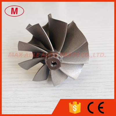 GTB25 51/53mm 9 blades journal bearing turbo wheel/turbine shaft&wheel