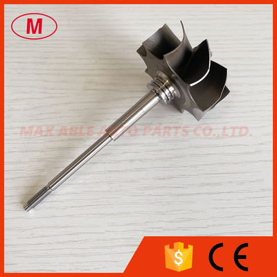 GTB25 51/53mm 9 blades journal bearing turbo wheel/turbine shaft&wheel