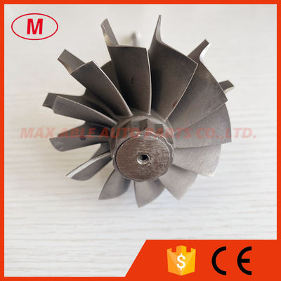 HX40 64X76mm 12 blades turbo wheel/ turbine shaft&wheel journal bearing