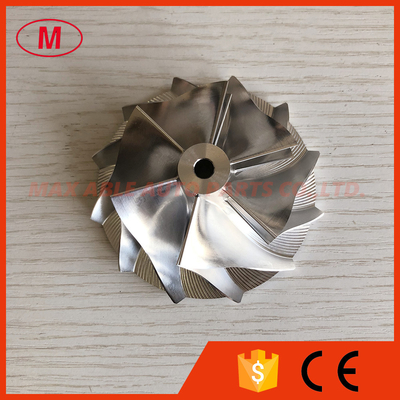 CT26 57.04/76.13mm 6+6blades Turbo milling/aluminum 2618/billet compressor wheel