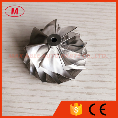 KP39 43.00/53.00mm 7+7 blades high performance turbocharger billet/milling/aluminum 2618 compressor wheel