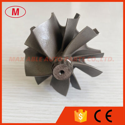 GT3582R reverse 62.35X68mm 5+5 blades ball bearing turbo turbine wheel shaft / turbine shaft&wheel