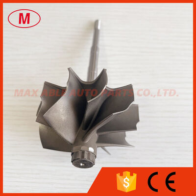 GT3582R reverse 62.35X68mm 5+5 blades ball bearing turbo turbine wheel shaft / turbine shaft&wheel