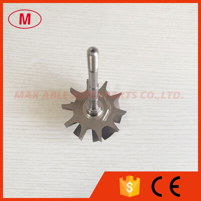 GT3582R reverse 62.35X68mm 5+5 blades ball bearing turbo turbine wheel shaft / turbine shaft&wheel