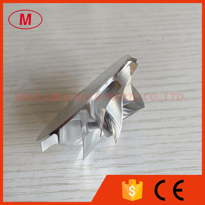 TD03 reverse 38.00/52.00mm 6+6 blades high performance turbocharger milling/aluminum 2618/billet compressor wheel