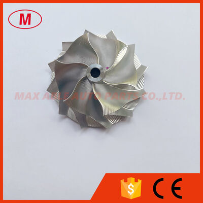 TD04 Forward 43.30/56.00mm 6+6 Blades High Performance Point Milling Snake Curve Milling/aluminum 2618/billet Compressor Wheel