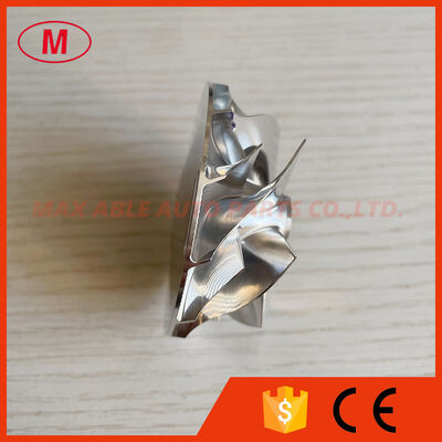 TD04L6,18900-5BF-A01 Forward 49.25/58.00mm 6+6 Blades Billet Compressor Wheel for 18900-5BF-A010-M3, 189005BFA010M3, 18900-5BF-A01, 189005BFA01 2017- Honda Civic Type R (FK8) with KA 6MT Engine