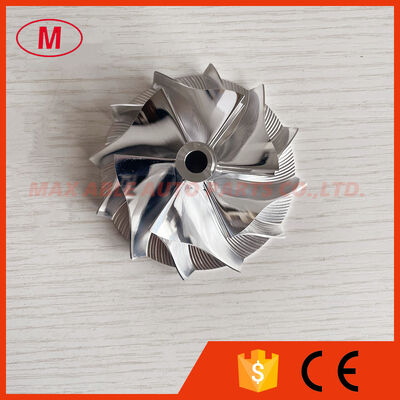 K27 5327-123-2303 52.40/76.00mm 6+6 blades performance milling/aluminum 2618/billet compressor wheel for 5327-970-7005